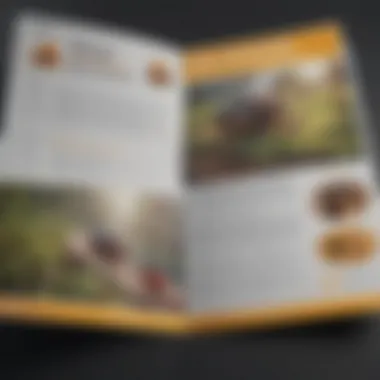 Visual representation of an engaging pest control brochure layout