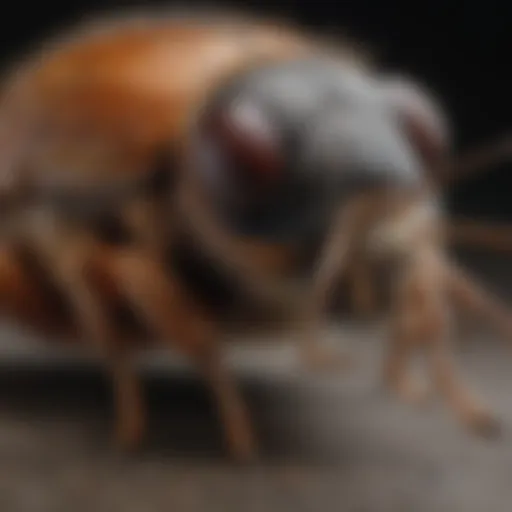 Close-up view of common pests in London, Ohio