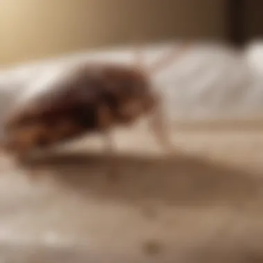 Pest control technician treating a bed bug infestation