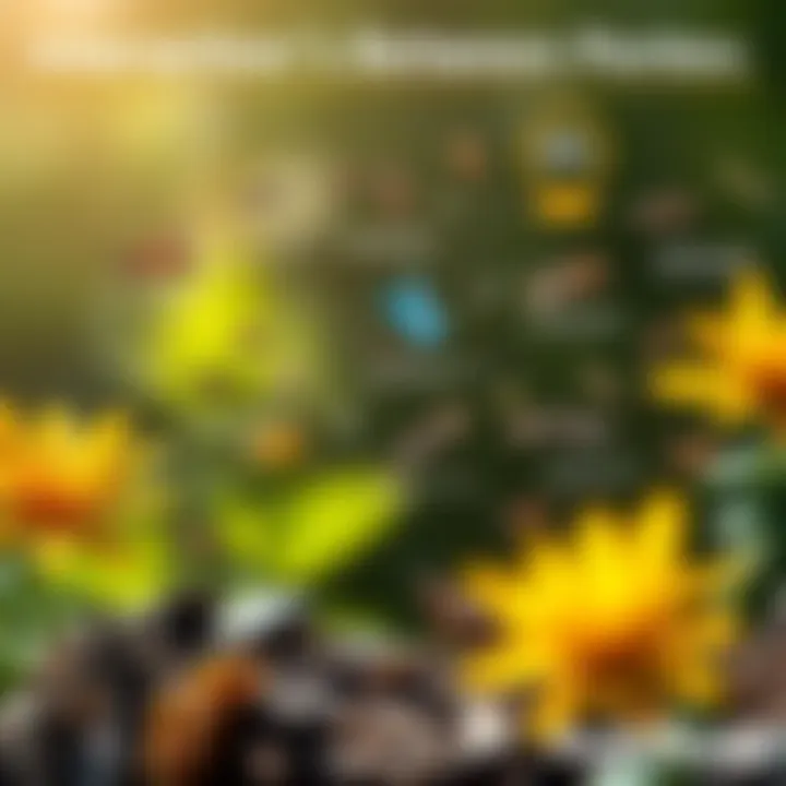 Infographic showcasing interactions between pests and their environments