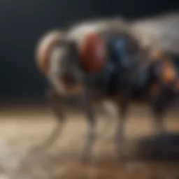 Common fly species in their natural habitat