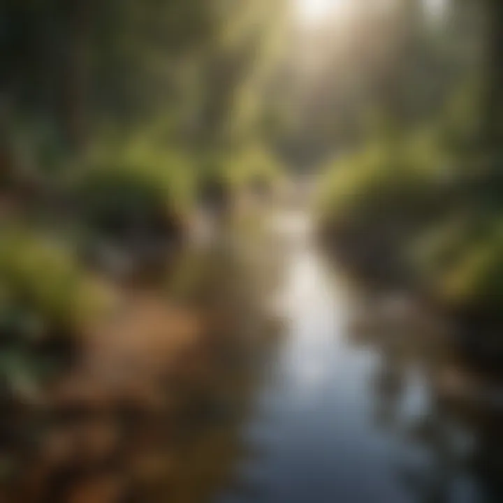 Close-up of a stagnant water source, a common mosquito breeding ground