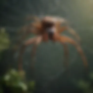 Large Spider on a Web Close-up of a large spider on a web