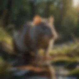Norway rat in natural habitat