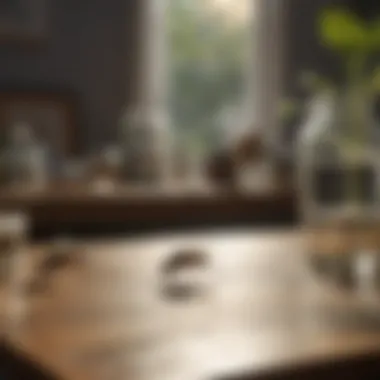 Alternative Control Measures for Flies Natural repellents displayed on a table