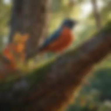 Impact of Birds on Tree Health Damage to tree foliage caused by birds