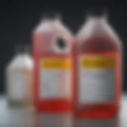 Close-up of Termidor HP insecticide label detailing its chemical composition