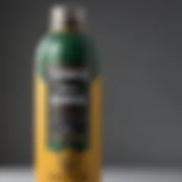 Close-up of Terminix SafeShield Spray canister showcasing its label and features.
