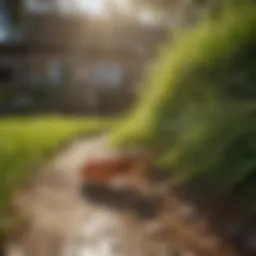 A vibrant yard with lush grass, showcasing the impact of effective flea treatments.