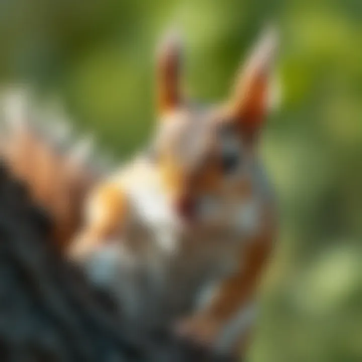 Squirrel behavior in response to sound