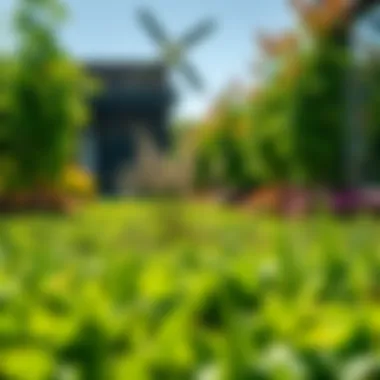 Healthy plants thriving in a vibrant outdoor setting