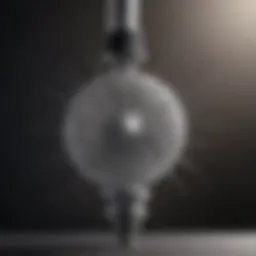Flat fan nozzle demonstrating fine spray pattern
