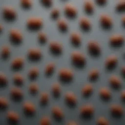 A close-up view of various tick species found in Massachusetts
