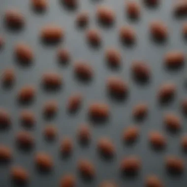 A close-up view of various tick species found in Massachusetts