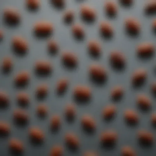 A close-up view of various tick species found in Massachusetts