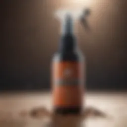 A close-up view of an ant foundation spray bottle