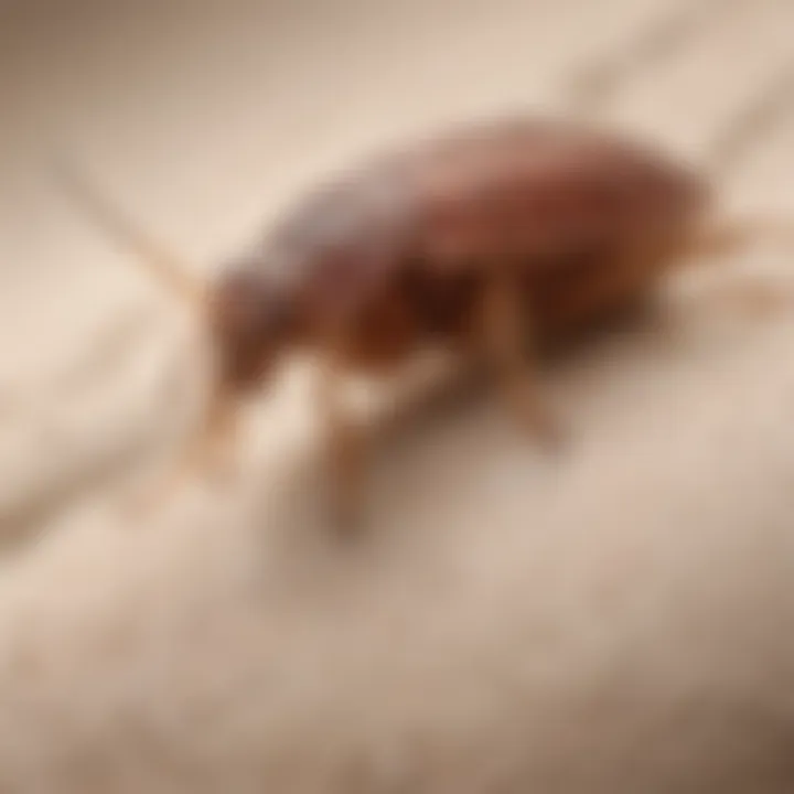 Close-up of bed bug bites on skin