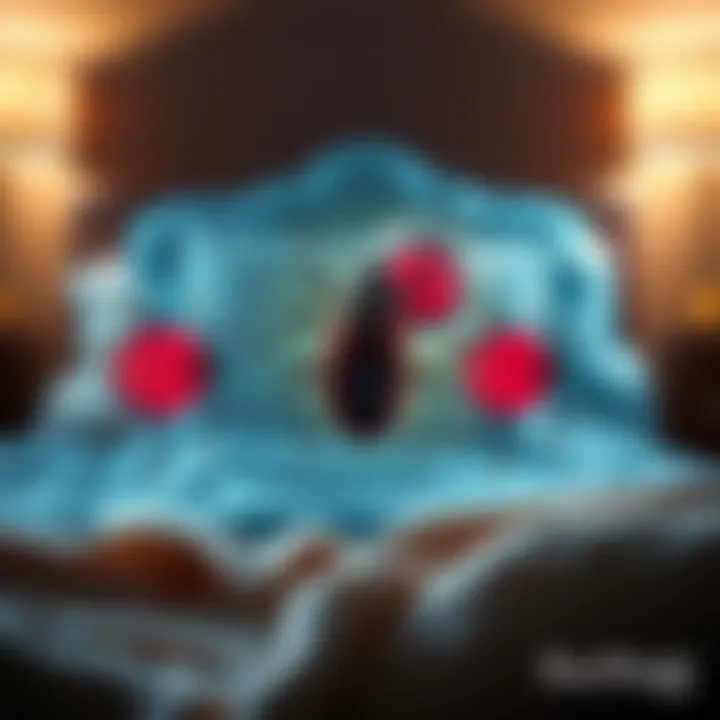 Body's Immune Response to Bed Bug Bites Illustration of the body's immune response to bed bug bites