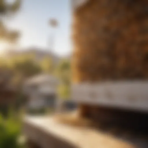 Bee hive removal from a residential area