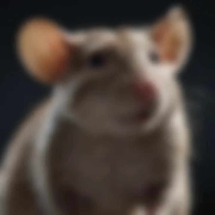 Detailed illustration of rat anatomy showcasing biology features