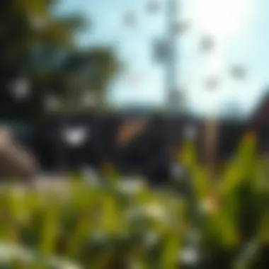 Illustration of a mosquito lifecycle