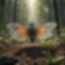 Illustration of phantom pesticides in a natural setting