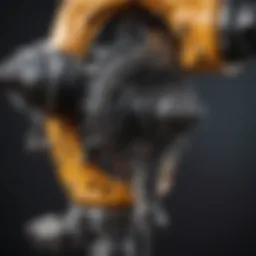 Detailed diagram of a rotary drill mechanism