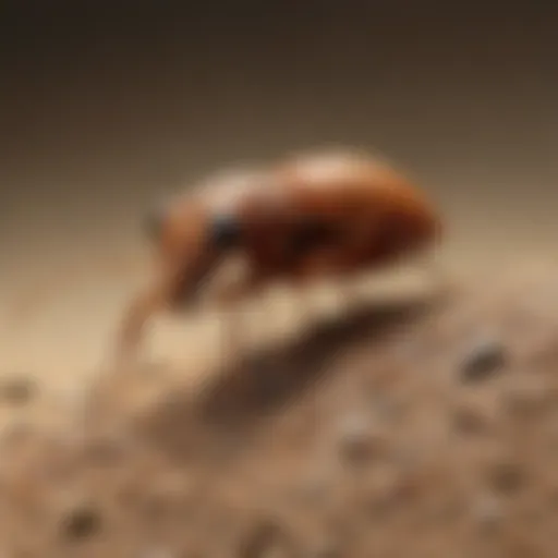 Close-up of a termite in its natural habitat