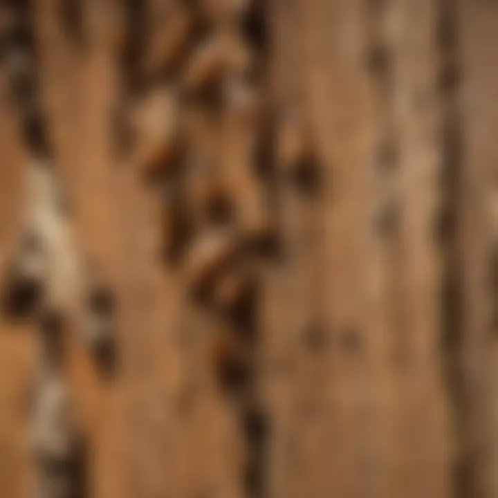Common signs of termite damage on wood