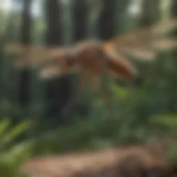 Close-up of a crane fly in natural habitat