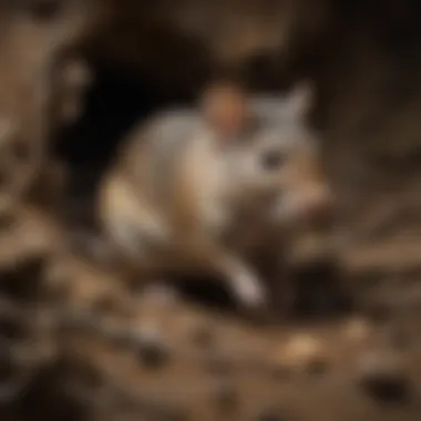 Illustration of a decaying rodent in a hidden corner