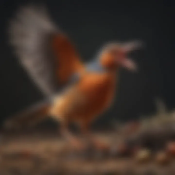 Triggers of Shock in Birds An illustration depicting various triggers of shock in avian species.