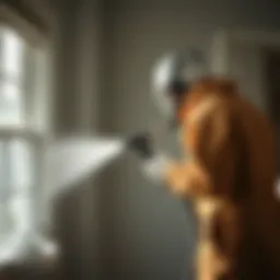 Spray foam application in a residential setting