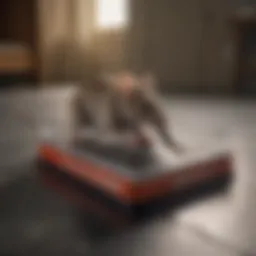 Close-up of the Victor Plastic Pedal Mouse Trap showcasing its sleek design