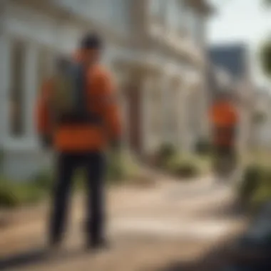 Pest Control Professionals at Work A diverse team of pest control professionals assessing a property.