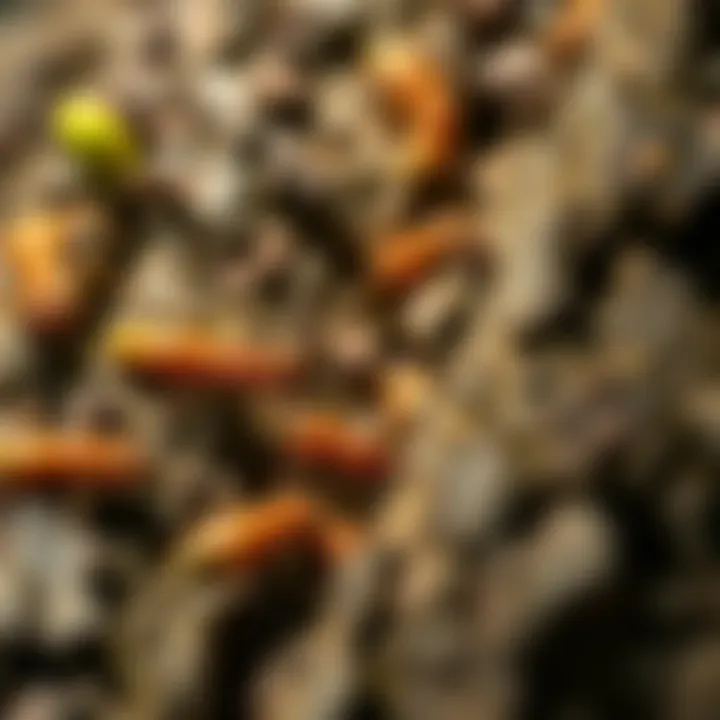 Common Woodland Pests A close-up view of common woodland pests affecting trees